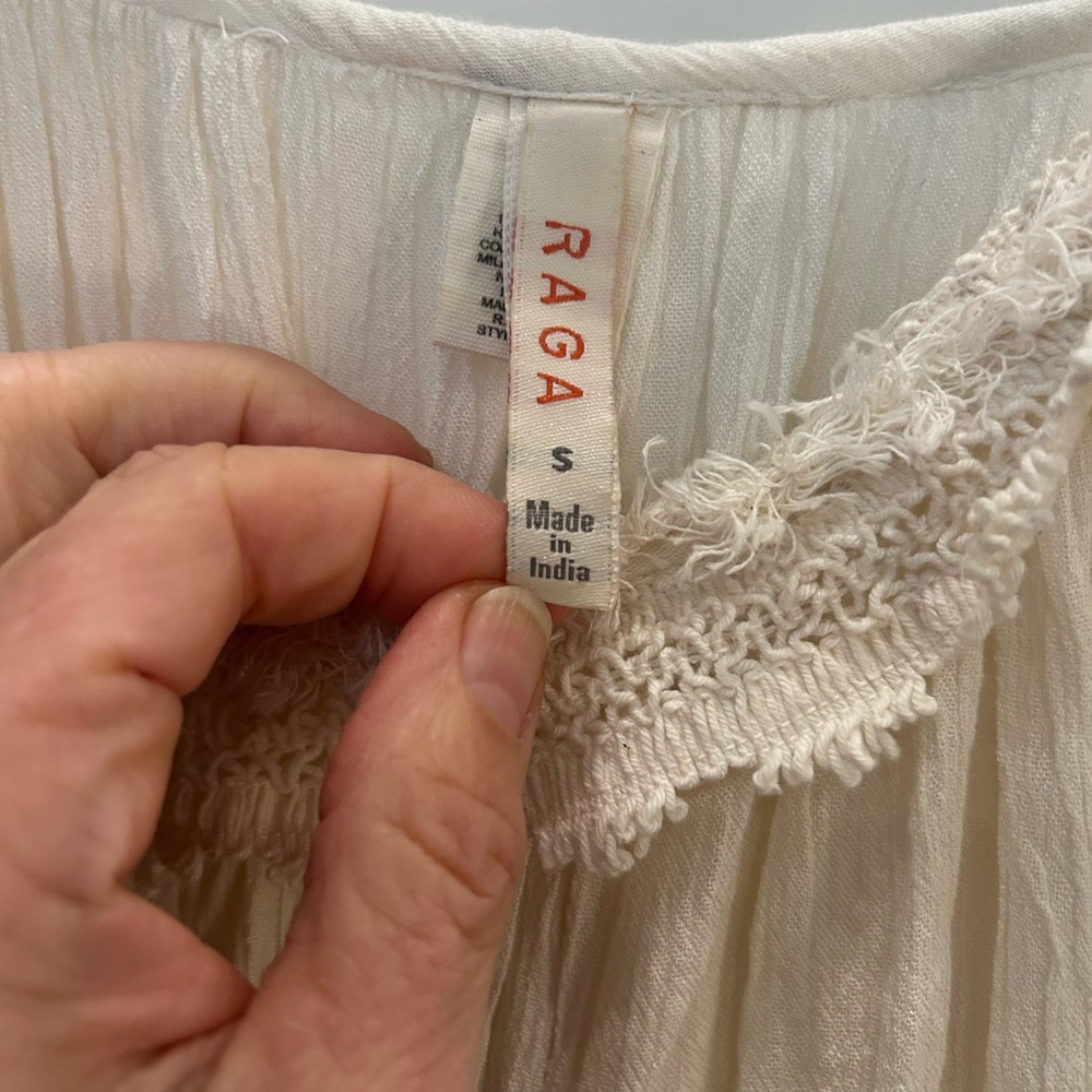Boho lacy Raga top - Picture 3 of 7
